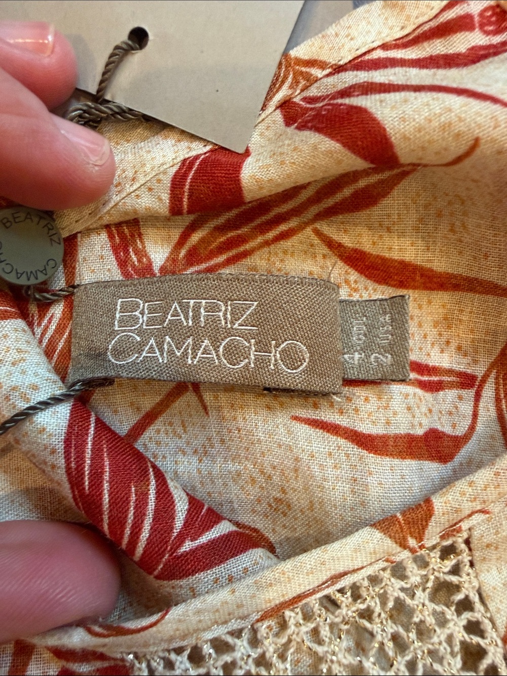 beatriz camacho West Dress in Red Paradise Size 2 NWT - C48-013 - Picture 3 of 12